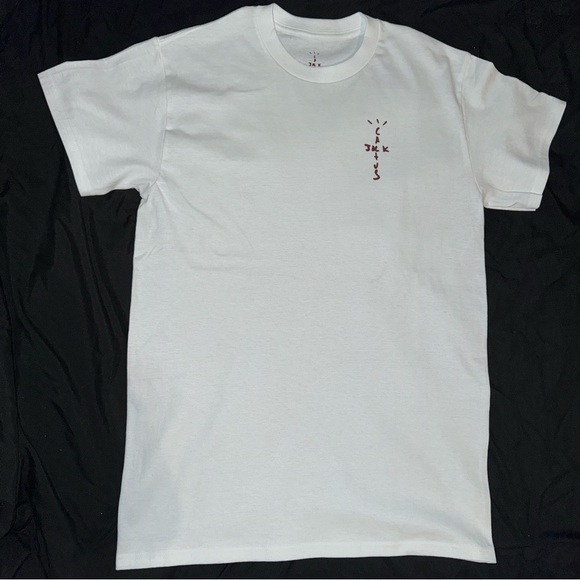 3 Pack Travis Scott Men’s size t shirt white logo tee mocha cactus jack bundle - Picture 3 of 4
